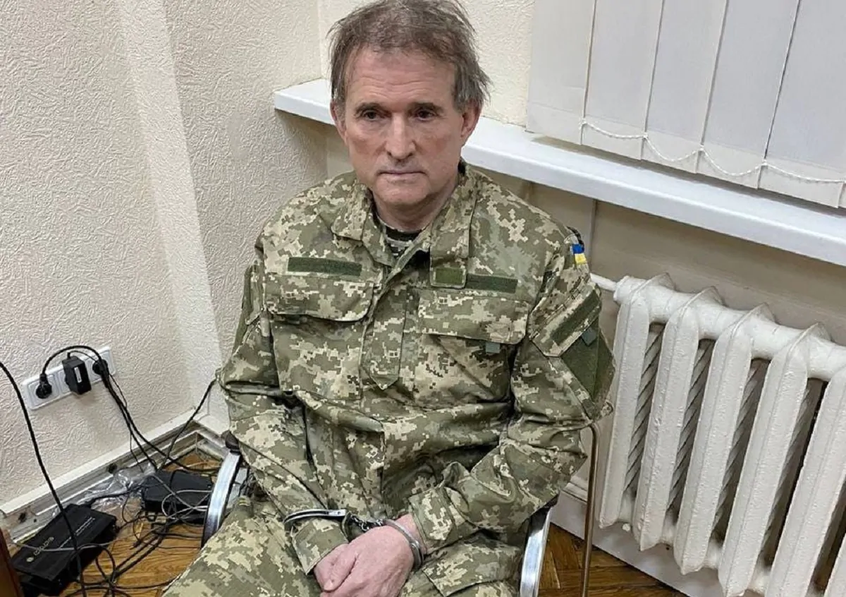 Viktor Medvedchuk dopo la cattura