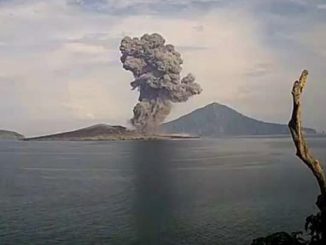 Il Krakatoa in piena attività