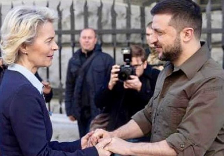 Zelensky con Ursula von der Leyene