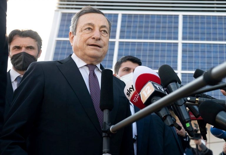 Il premier Mario Draghi