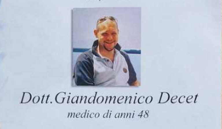 Giandomenico Decet morto