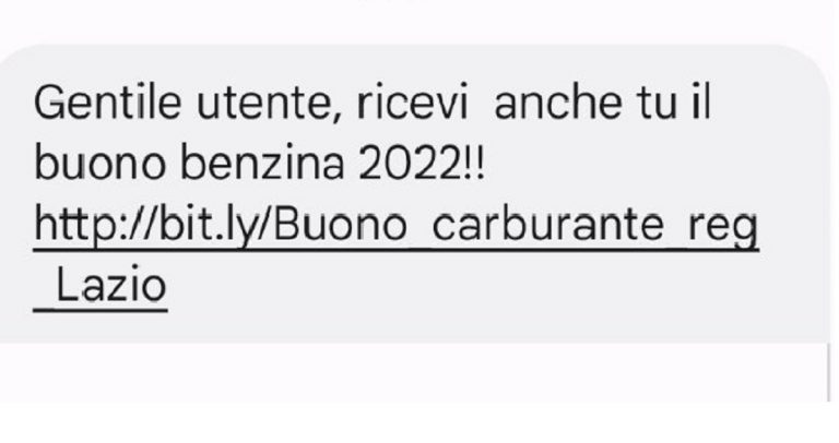 Buono carburante Regione Lazio