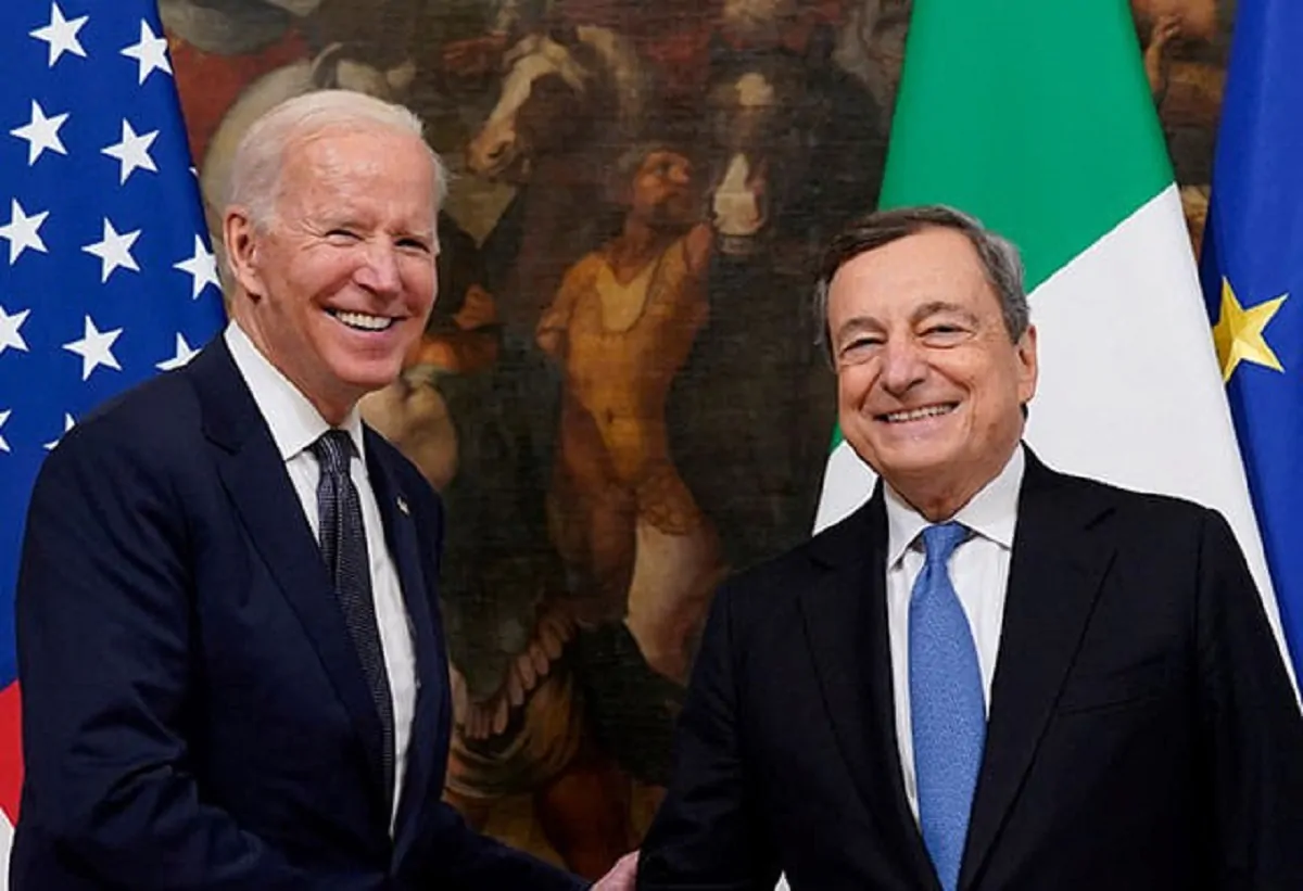 Joe Biden e Mario Draghi