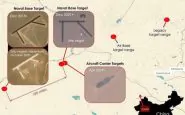 La cartina comparata delle operazioni militari di Pechino