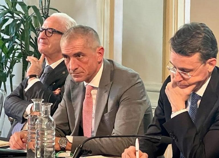 Al centro, il sottosegretario Costa