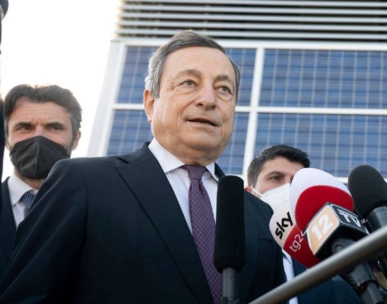 Il premier Mario Draghi