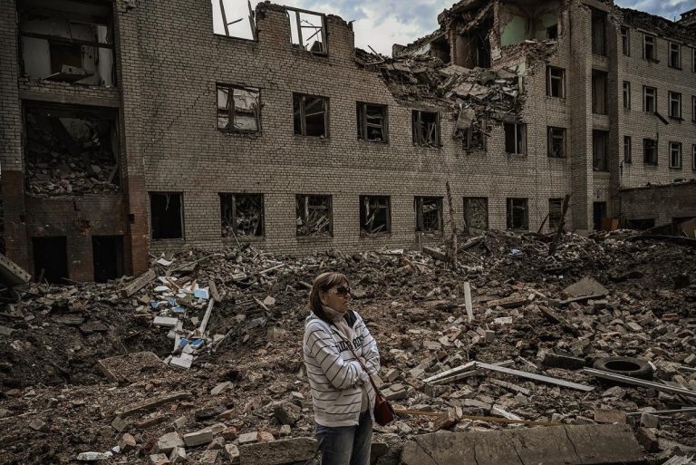 Un'immagine della desolazione a Kramatorsk