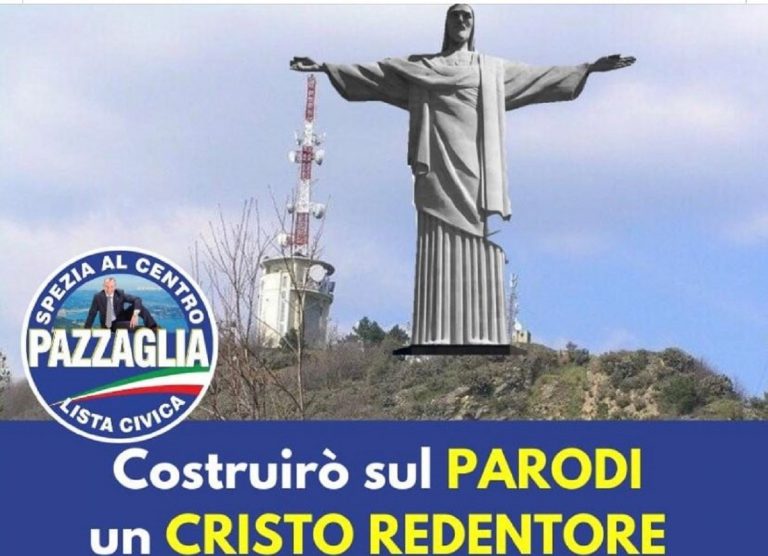 Il tweet con l'annuncio elettorale di Pazzaglia