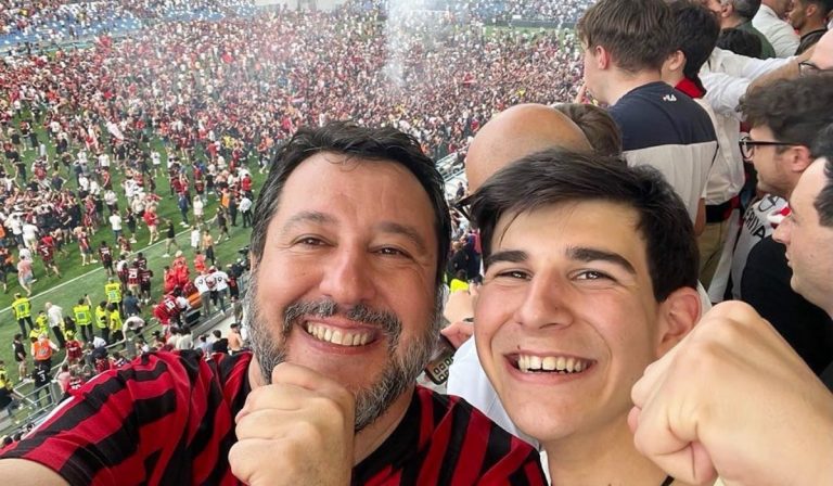 Scudetto Milan Salvini