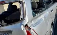 L'auto dei genitori di Ilaria Cucchi dopo l'incidente