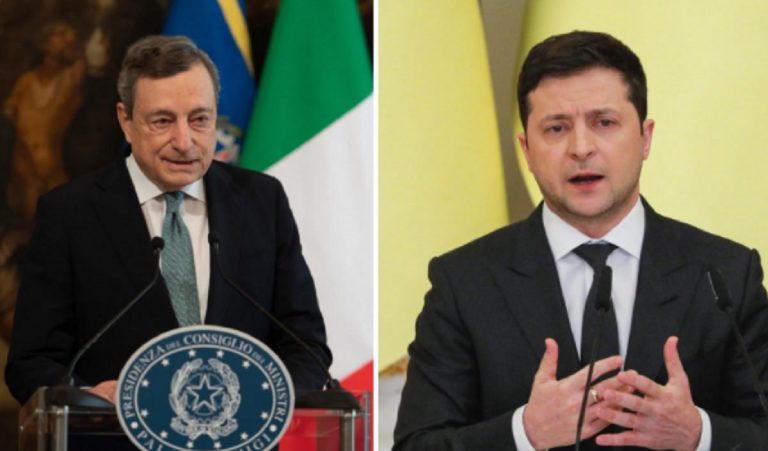 Zelensky Draghi supporto militare