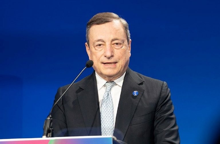 Il premier Mario Draghi