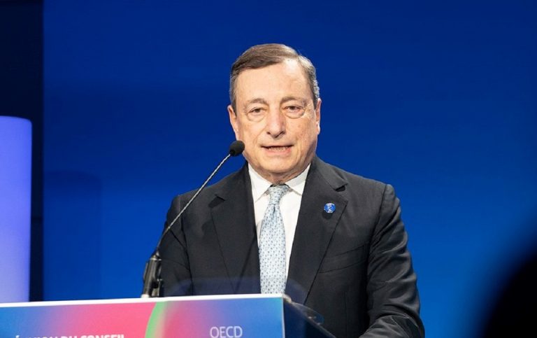 Il premier Mario Draghi