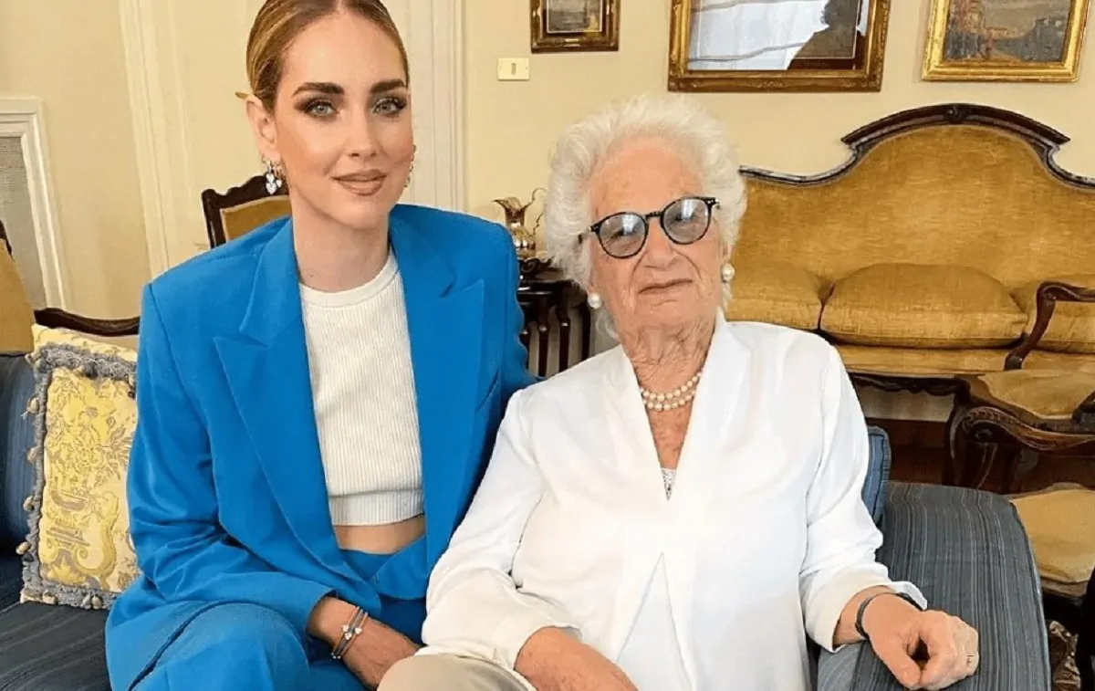 La senatrice Liliana Segre con Chiara Ferragni