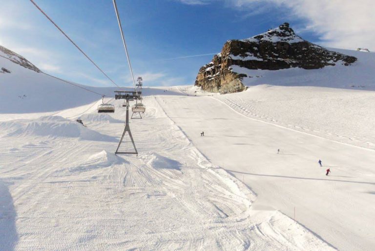 neve sul plateau rosa
