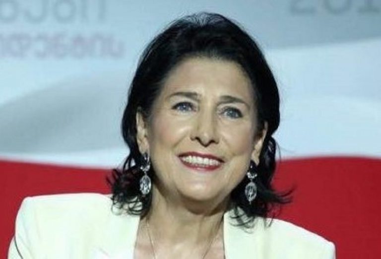 La presidente della Georgia Salomé Zourabichvili