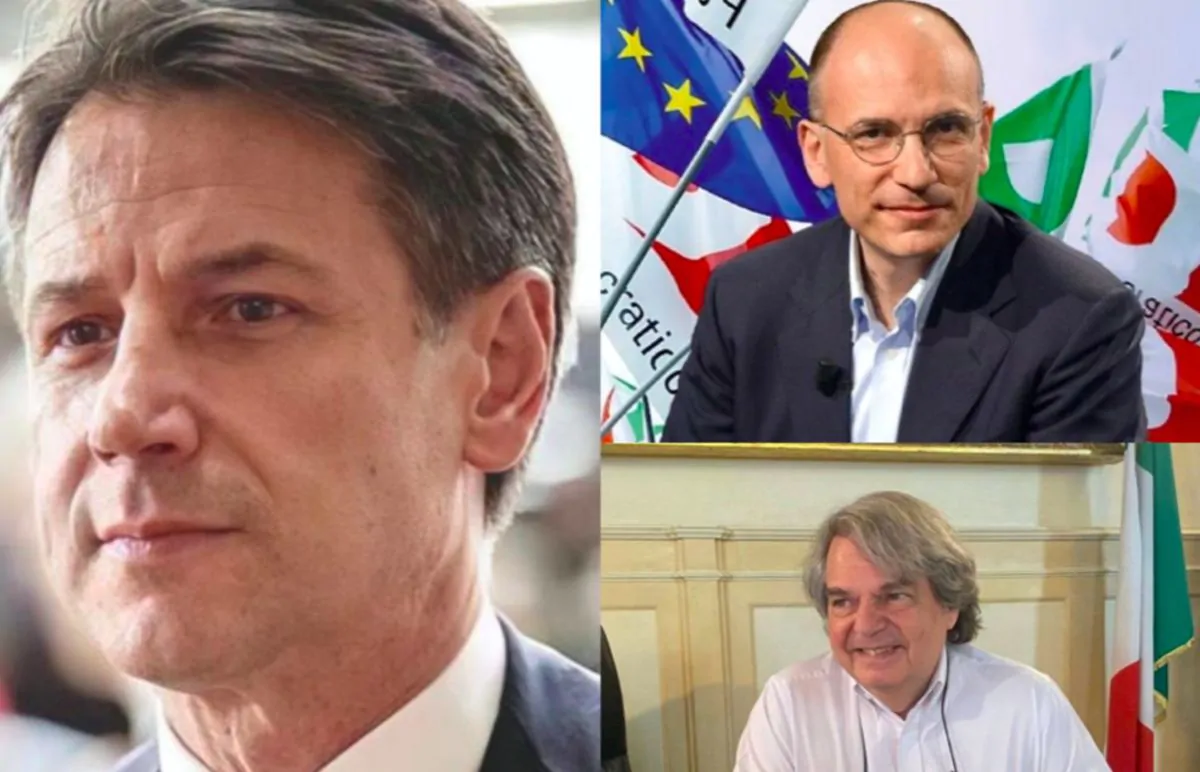 Renato Brunetta, Giuseppe Conte ed Enrico Letta