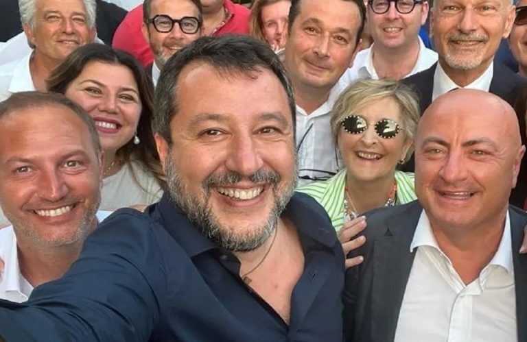 Matteo Salvini a Frosinone per il ballottaggio amministrativo