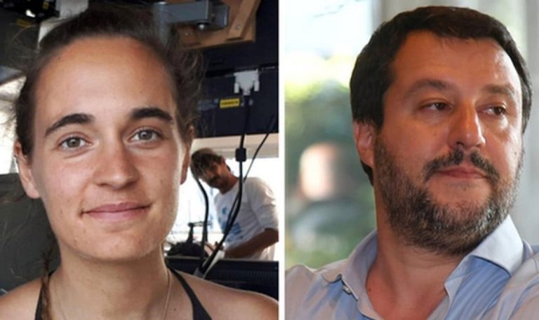 Carola Rakete e Matteo Salvini
