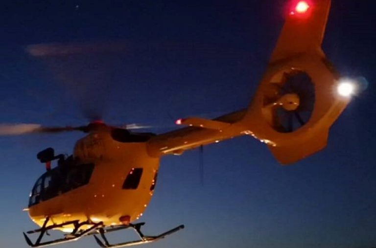 L'elisoccorso Pegaso è intervenuto sul luogo dello schianto
