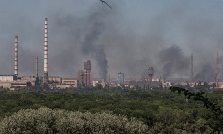 L'impianto di Azot in fiamme