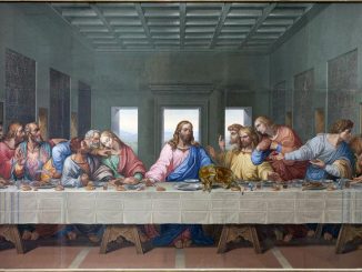 Il celebre Cenacolo di Leonardo con Gesù e gli apostoli