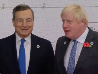 Mario Draghi e Boris Johnson