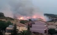 L'incendio in una foto de L'Unione Sarda