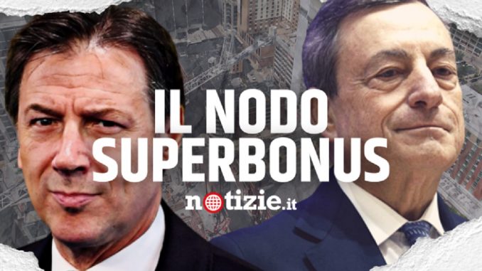 Conte contro Draghi superbonus