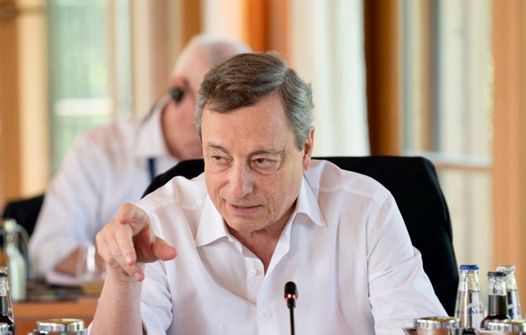 Il premier Mario Draghi