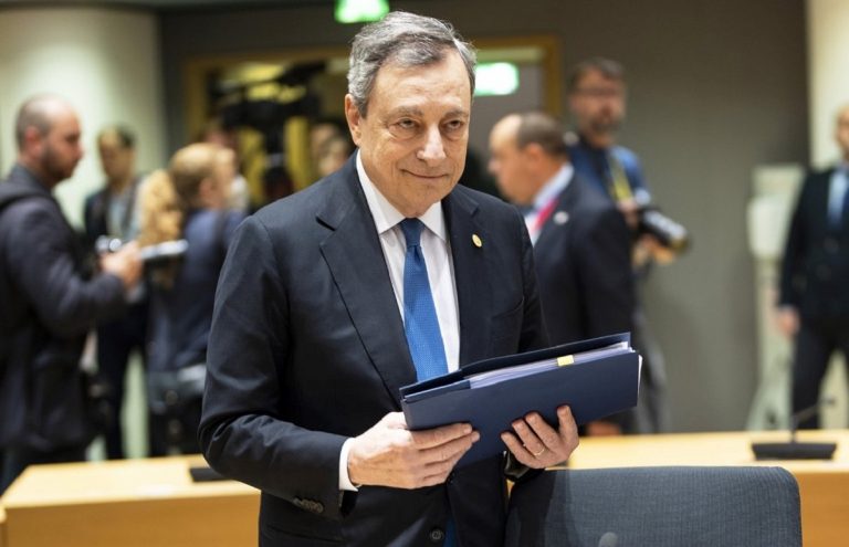 Il premier Mario Draghi