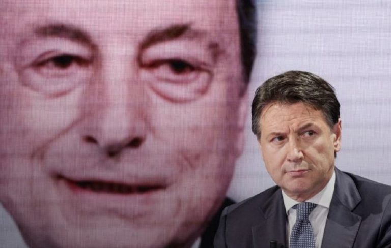 Giuseppe Conte e Mario Draghi