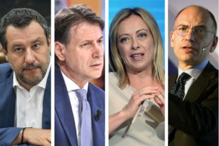 Salvini, Conte, Meloni e Letta