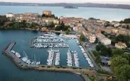 Una veduta del lago di Bolsena e di Capodimonte