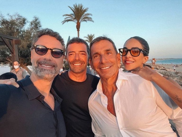 Alberto Matano e Raoul Bova