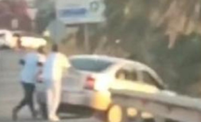 I due automobilisti ripresi in Spagna