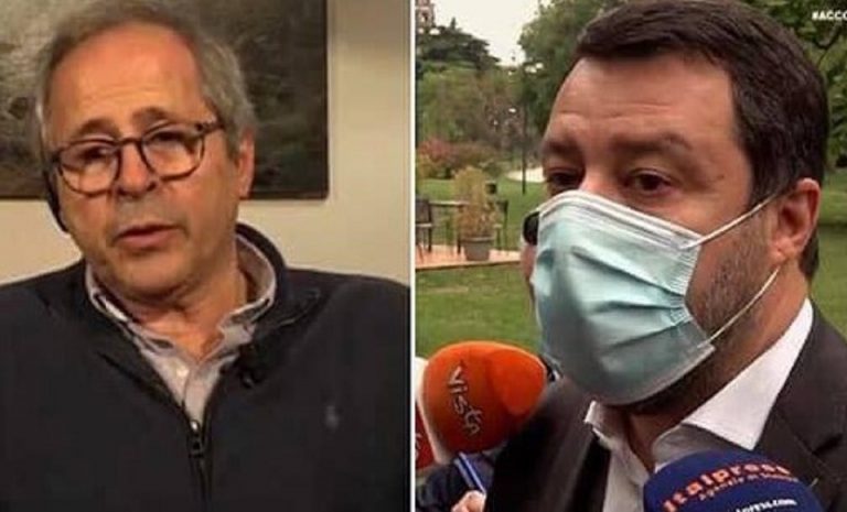 Andrea Crisanti e Matteo Salvini