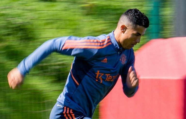 Cristiano Ronaldo in allenamento solitario
