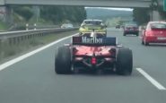 Ferrari F1 in autostrada