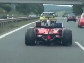 Ferrari F1 in autostrada