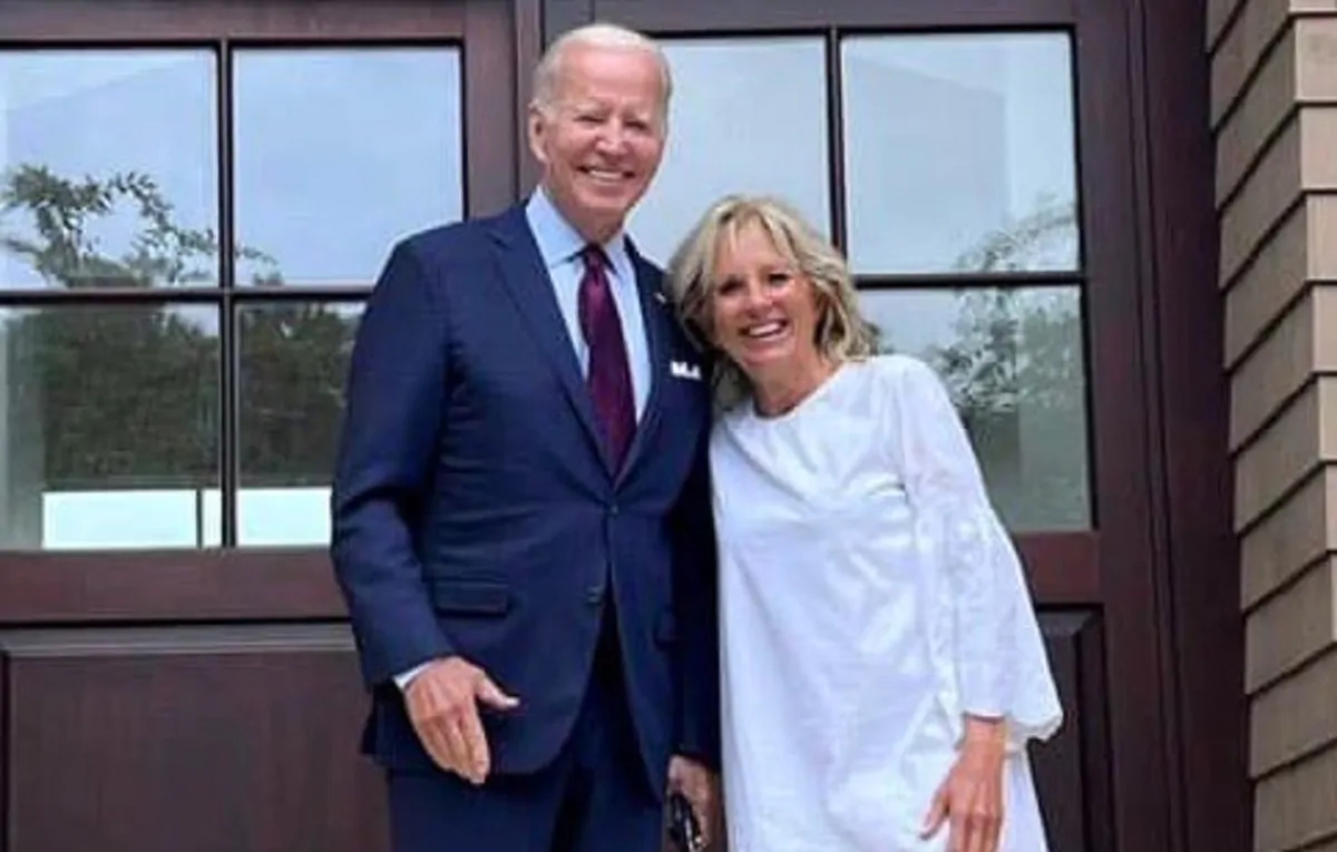 La First lady Jill Biden con il marito Joe