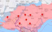 La mappa delle operazioni militari russe in corso nelle ultime 24 ore