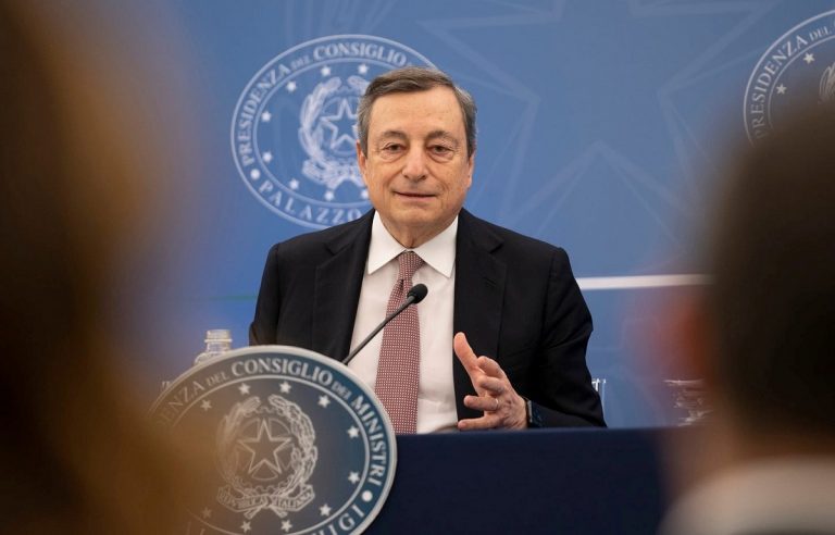 Il presidente del Consiglio Mario Draghi
