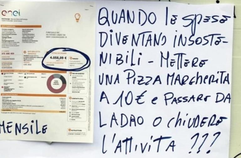 Roncadello, al «Funky Gallo» la bolletta allegata al menù: Pizza a 10 euro