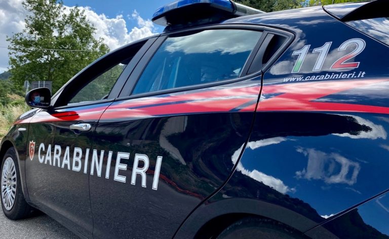 Carabinieri accorsi sul luogo della tragedia