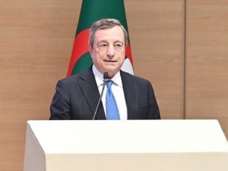 Mario Draghi ad Algeri il 18 luglio