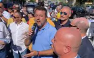 Matteo Salvini parla a Frosinone