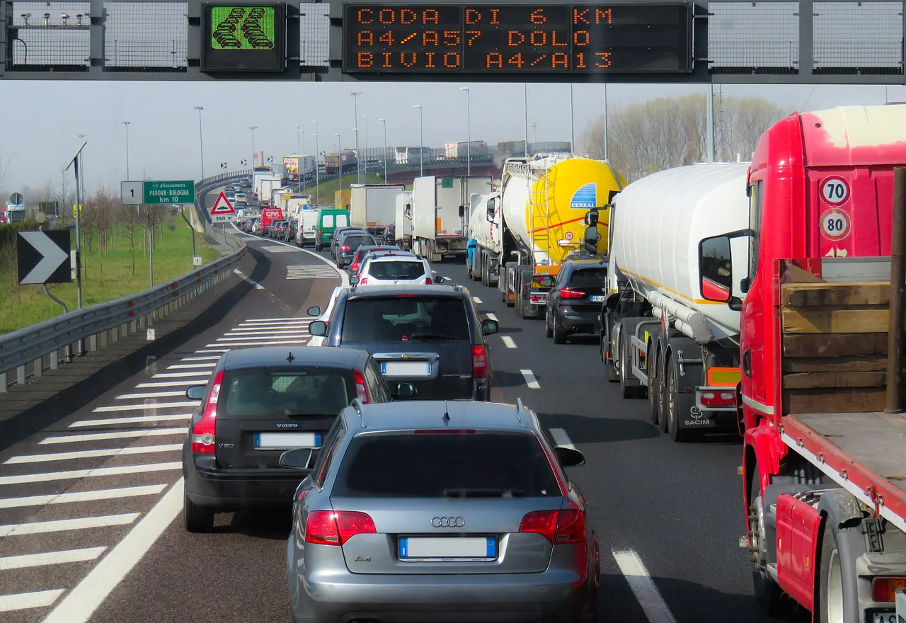 Traffico in autostrada