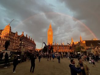 Arcobaleno su Westminster