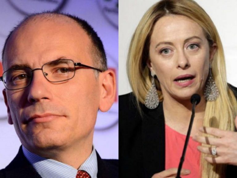Enrico Letta e Giorgia Meloni